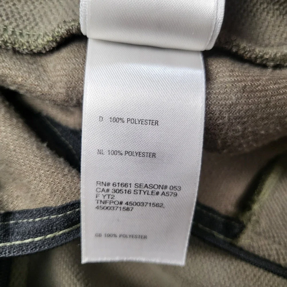 The North Face Flight Series Mens‎ Large Olive Green 1/4 Zip Pullover A579 L